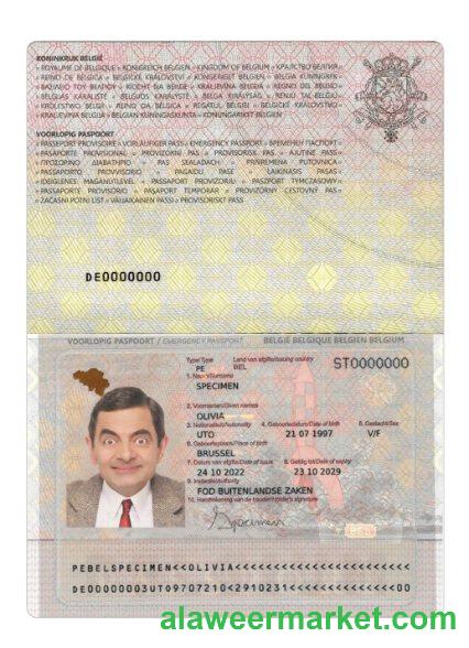 Belgium emergency passport